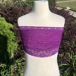 Free People Intimately  Romantic Purple Lace Bralette Bandeau Photo 3