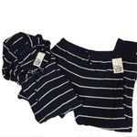 Chaser NWT  Cozy Knit Drawstring Cuffed Joggers - Blue - Large Photo 11