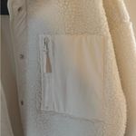 Fabletics NWT  Women's Off-White Teddy Jacket Photo 2