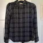 Faherty  Brushed Flannel Button Down Stretch Navy Plaid Photo 0