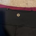 Lululemon size 8 burgundy and black Purple Photo 2