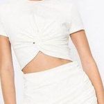 superdown Maureen Jersey Mini Dress in White Small Photo 0