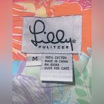 Lilly Pulitzer Vintage White Label  Lilly Pulitizer floral tropical patch panel shirt medium Photo 1