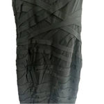 Tadashi Shoji Black One Shoulder Midi Lenght Dress Size Photo 9