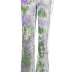 Find Me Now Purple Green Grey Tie Dye Pull On Wide Leg Pants NWT Size L Photo 0