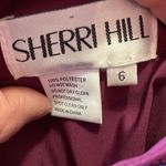 Sherri Hill Plum Two-piece taffeta A-line gown with high neck beaded bod… Photo 11
