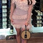 House Of CB Sorrel Blush Lace Frill Dress NWOT size S Photo 2