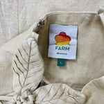 Farm Rio NWOT  Linen Sand 3d Flower Midi Dress Size L Photo 7