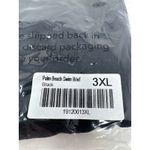 Brand New Ruby Ribbon Women's Size 3XL XXXL Black Palm Beach Swim Brief Photo 5