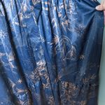 Ciebon Lilian Long Sleeve Satin Wrap Maxi Dress M Blue Size M Photo 7