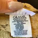 Vintage Iceberg Made in Italy Lace Half Sleeve Suede Snap Collared Top NWT Tan Size M Photo 8