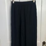 Madewell Black Clemente Highrise Pull On Wide Leg Crop Pants W-208 Size XS Photo 5