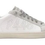 P448 John White Leather Suede Green Croc Sneaker Women EU36 US 6-6.5 Photo 0