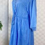 ATM Anthony Thomas Melillo Crincke Cotton Dress In Sky Size M Photo 11