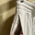 TNA Cozy Fleece XS Light Gray Sweatpants White Photo 3