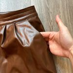 Princess Polly Faux Leather Love Club Pants Brown Size 10 Photo 9