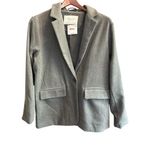 American Eagle Women's Gray Blazer Jacket Size M Casual Tailored Fit new Photo 2