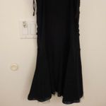New Mint Zebra Print Ruched Dress Tulle Size Medium Black Photo 7