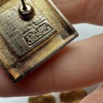 Lot Of 2 Gold Tone Pierced Stud Earrings 1 Signed Gallery Original Photo 8