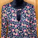 Flora by rockflowerpaper Cotton Beach Shirt Tunic Cover Up Navy‎ Blue Size Small Photo 1