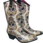 Blazin Roxx Sugar Skull Cowgirl Boots women size 8 Día de Los Muertos Talavera Photo 4