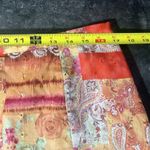 Christopher & Banks Patchwork Embroidered Midi Skirt BOHO Size 14 Lined Side Zip  Photo 5