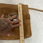 Tignanello Tan Leather Crossbody Bag with Silver Buckle Photo 8