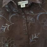 Sag Harbor FINAL MARKDOWN Ladies  ultra suede blouse medium Photo 2