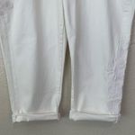 Lane Bryant NWT  Embroidered White Girlfriend Crop Pants, Size 18 Photo 3