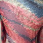 WESTON WEAR Sheer Patterned Button Up Shirt Dress Tunic Size Large Photo 7