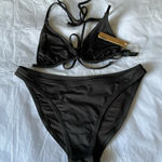 SKIMS  Swim Bikini Set‎ triangle top size“L”and mid coverage bottom size“M” Photo 0