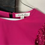 Vine & Love  Hot Pink Sequin Short Sleeve Blouse Photo 1