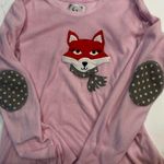 Pj Couture Pink Long Sleeve with Fox Design Size L Photo 3