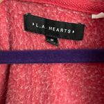 PacSun LA Hearts Red Cropped Zip Up Hoodie Photo 1
