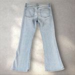frame denim  Le Crop Mini Boot Jeans Light Blue Stretch Women's Size 26 Bootcut Photo 3