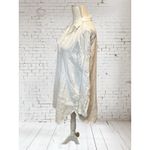 CP Shades  White Cotton Dress/Tunic Top Long Sleeves‎ Pockets Size Small Gauze Photo 2