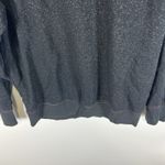 Something Navy Something Black Sparkly Something To Smile In Sweatshirt‎ Womens Size Medium Photo 2