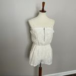 Madewell Broadway & Broome Romper Lace Adjustable Exposed Zipper Pockets Ivory Photo 1