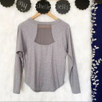 Athleta  Gray Topanga Long Sleeve Athletic‎ Top Photo 3