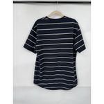 Bylt Striped Drop Cut Lux Shirt Women Small Black Short Sleeve Tee Athletic Photo 1