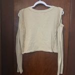 Free People  We The Free Davis Cold Shoulder Pullover Cutout Top XS Photo 2