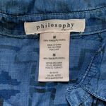 Philosophy  Denim Aztec Print Shirt Dress M Photo 1