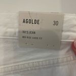 AGOLDE NEW NWT  90s Jean Mid Rise Loose Fit 30 in Enamel Cream Distressing 🥰 Photo 2