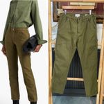 frame denim Frame Le Slouch Utility Carpenter Patch Army Green Straight Leg Pants- Sz 27 🧡🎀 Photo 2