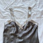 Vintage 90s Y2K Retro Romper Lingerie Gray Bow Coquette Sexy Valentines Girly Size 12 Photo 1