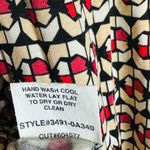 Cha Cha Vente 90s Y2K Top Faux Belt 3/4 Sleeve WhimsyGoth Boho Size Large Red Photo 5