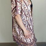 Angie Kimono Duster NEW Floral Boho Rayon Swim Coverup Vacation Photo 4