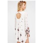 Free People  Oxford Floral Embroidered Mini Dress Cream Small Photo 1