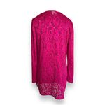 Contour Womens Top Sz S Hot Pink See Through Swim Cover Up Tunic Length Photo 2