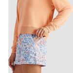 Freely Soft Blue & Pink Floral Elastic Waist Pull On Sweat Shorts Pockets M NWT Size M Photo 0